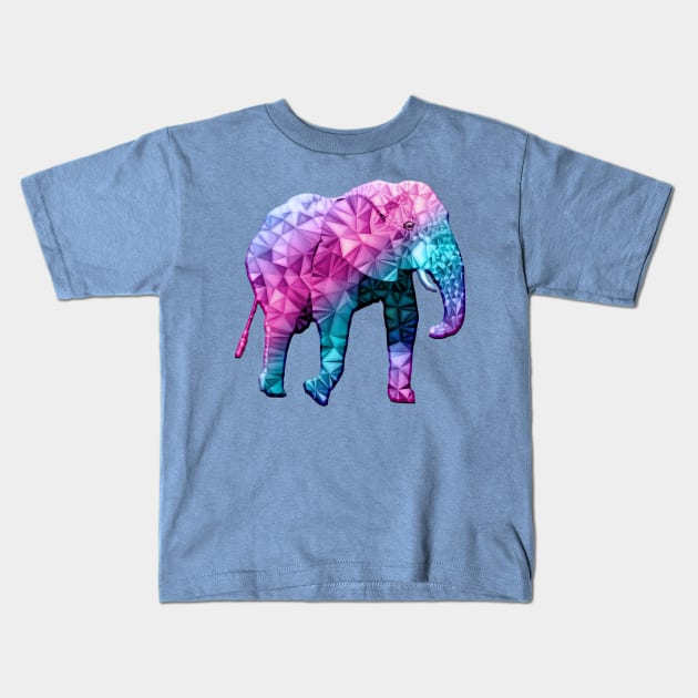 Rainbow elephant Kids T-Shirt by Ancello